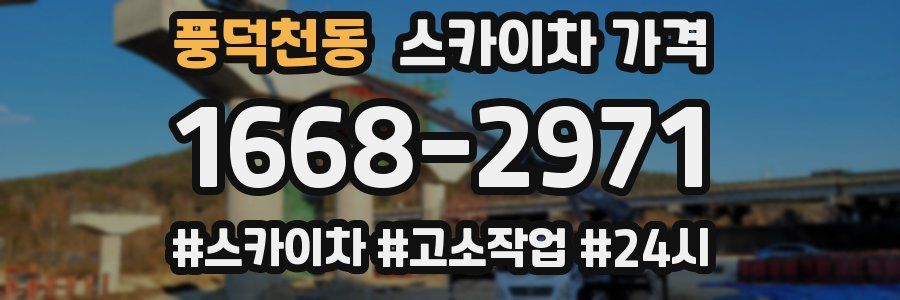 풍덕천동 스카이차 가격