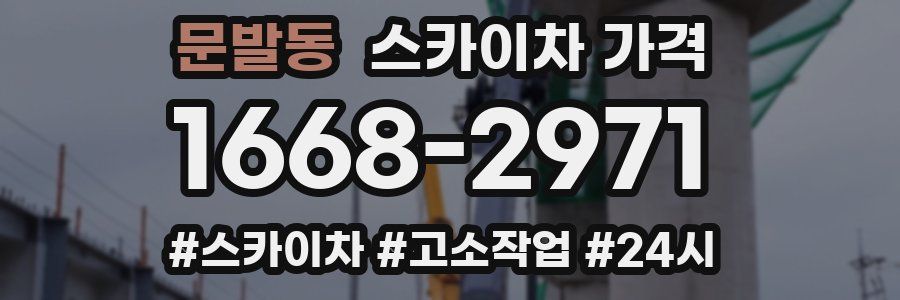 문발동 스카이차 가격