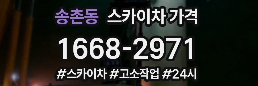 송촌동 스카이차 가격