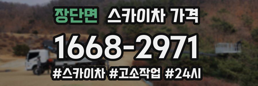 장단면 스카이차 가격
