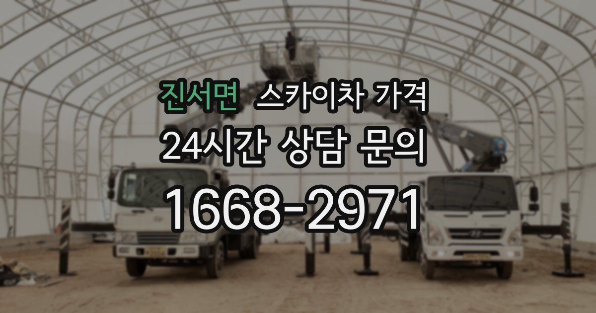 진서면 스카이차 가격