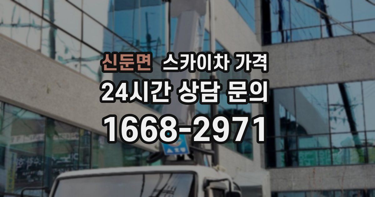 신둔면 스카이차 가격