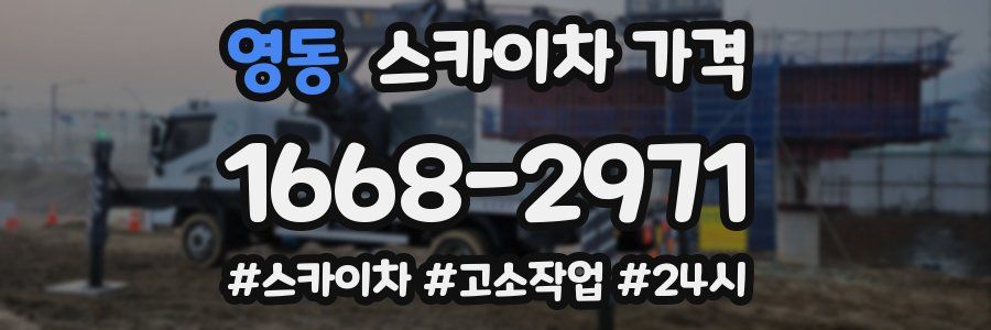 영동 스카이차 가격