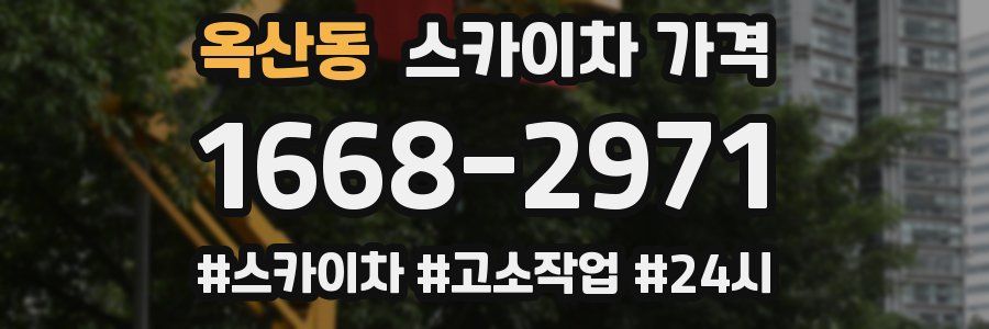 옥산동 스카이차 가격