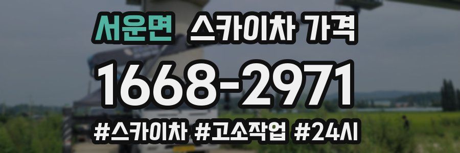 서운면 스카이차 가격