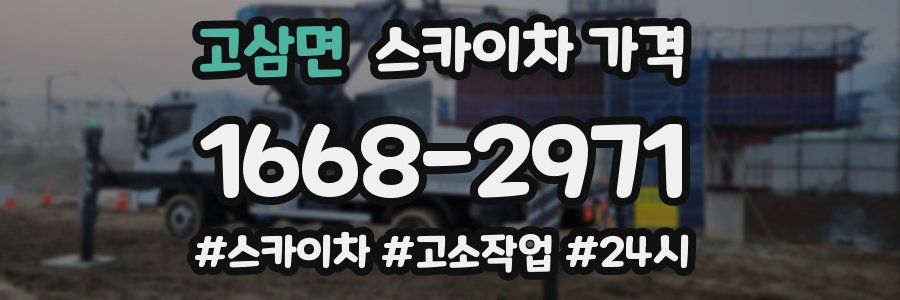 고삼면 스카이차 가격