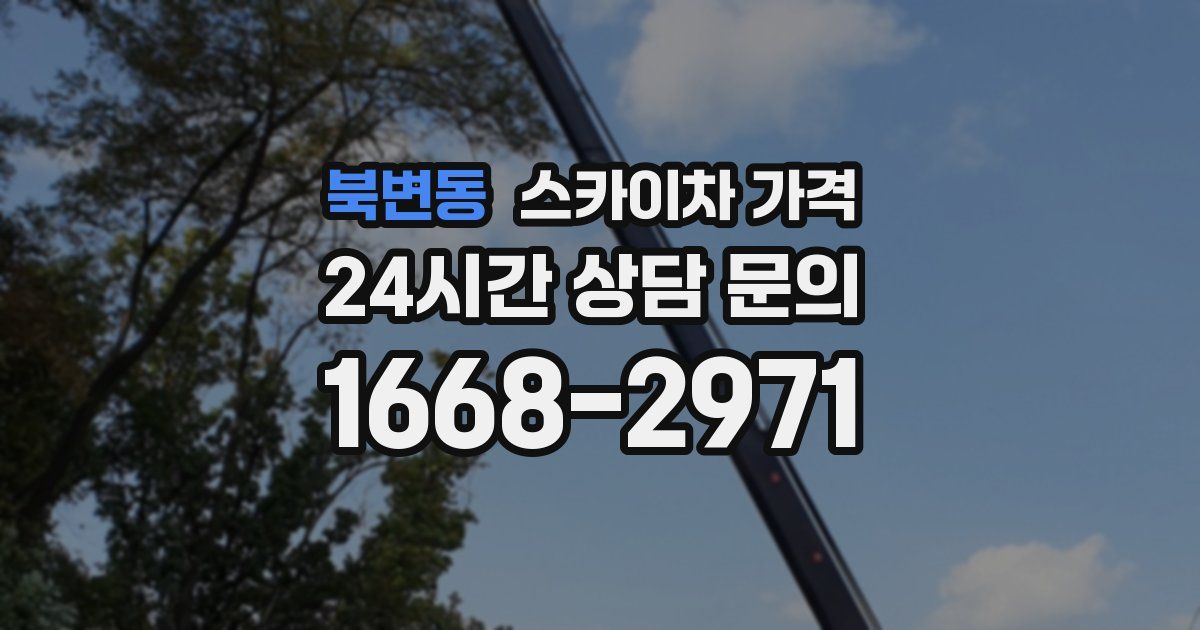 북변동 스카이차 가격