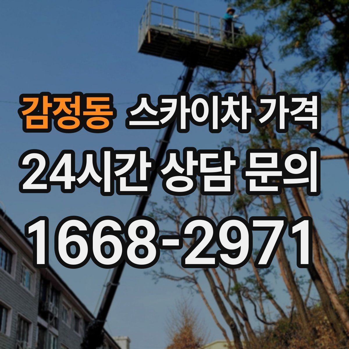 감정동 스카이차 가격 견적 비교 전 체크할 항목을 정리했습니다