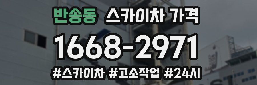 반송동 스카이차 가격