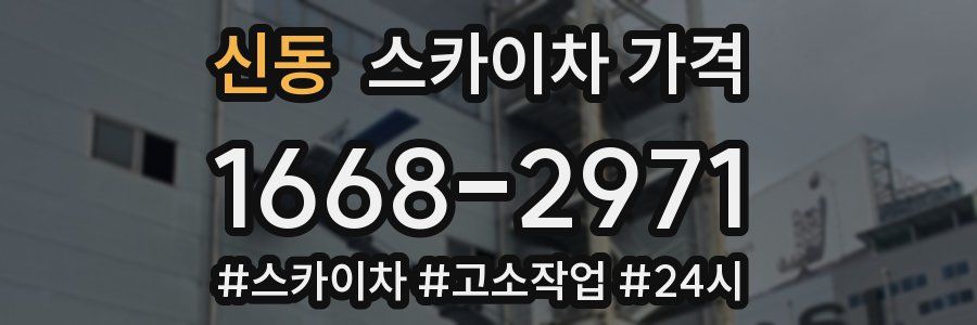 신동 스카이차 가격