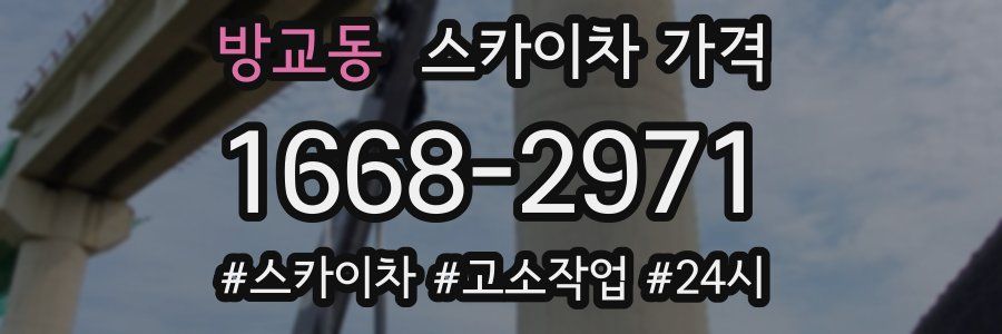 방교동 스카이차 가격