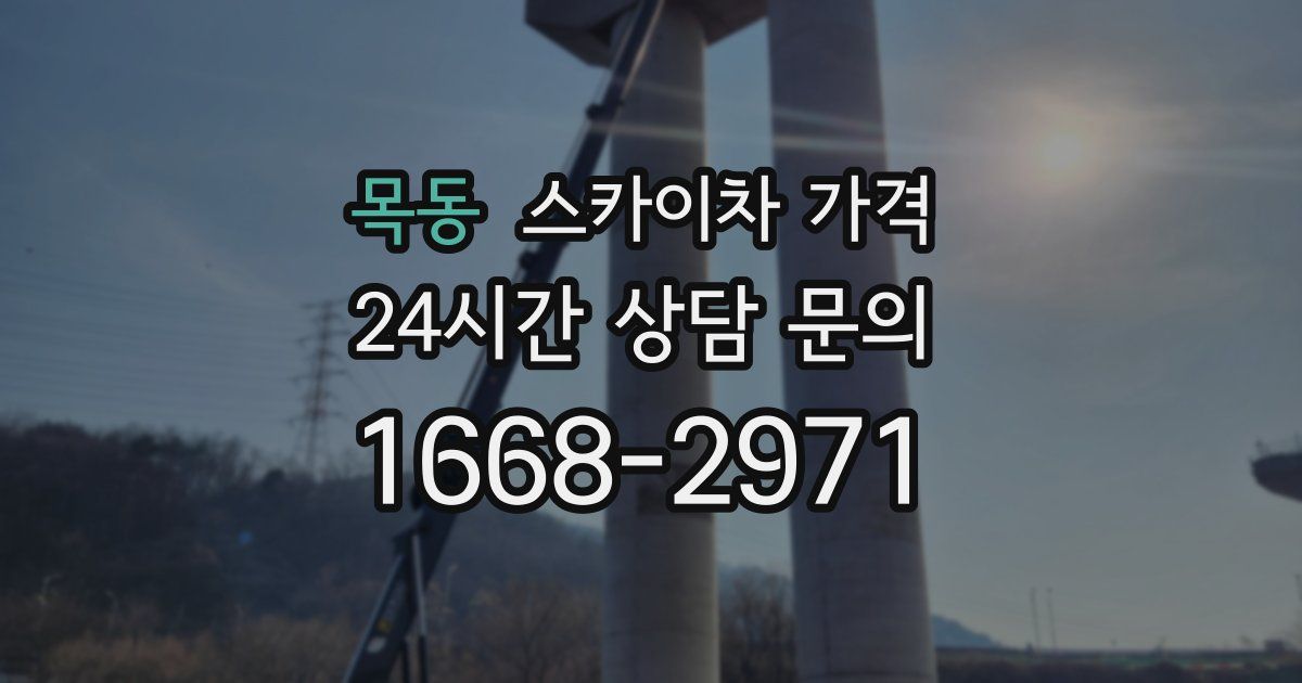 목동 스카이차 가격