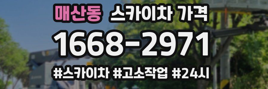 매산동 스카이차 가격