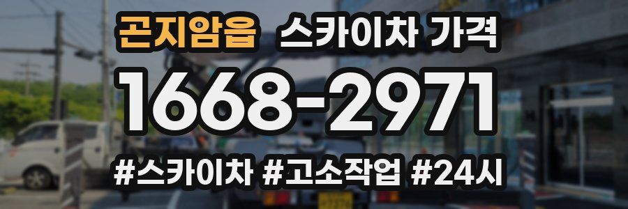 곤지암읍 스카이차 가격