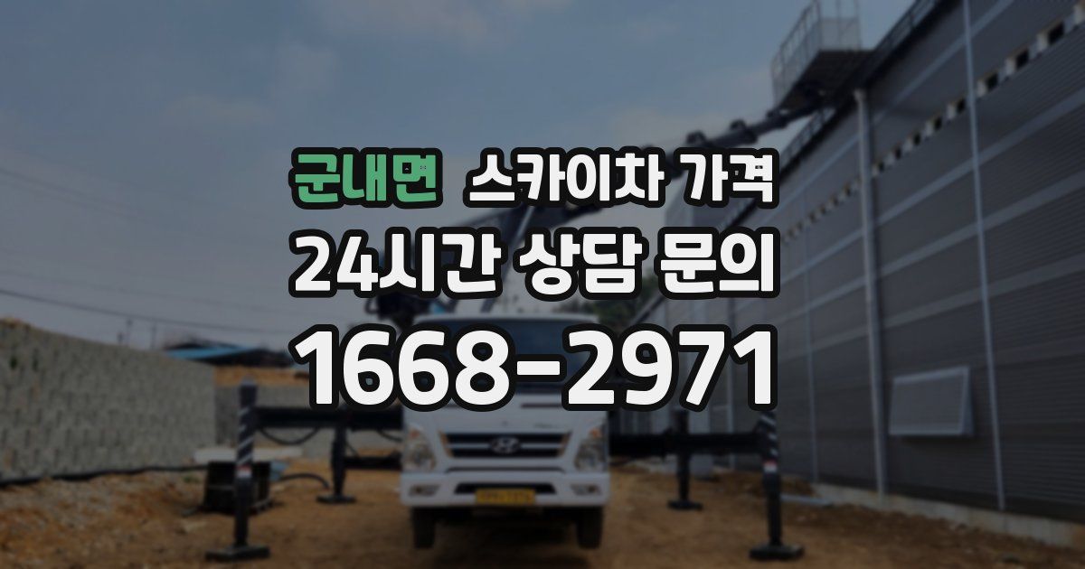 군내면 스카이차 가격
