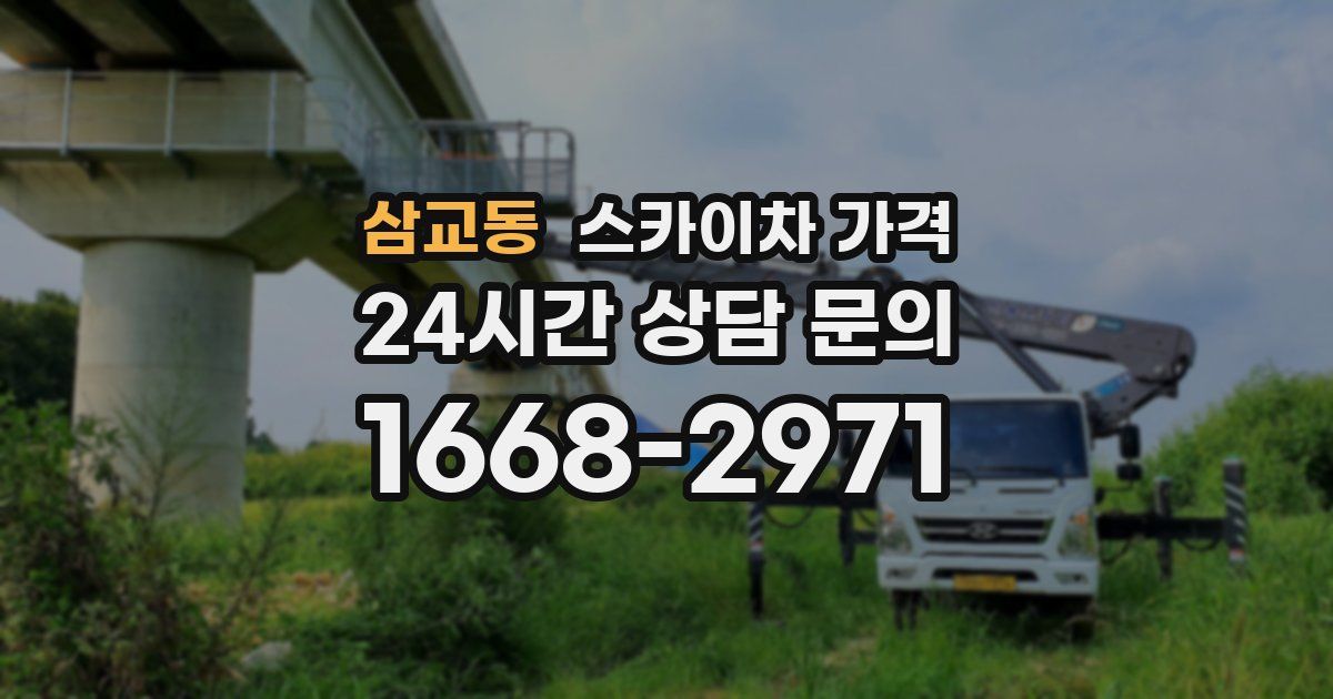 삼교동 스카이차 가격