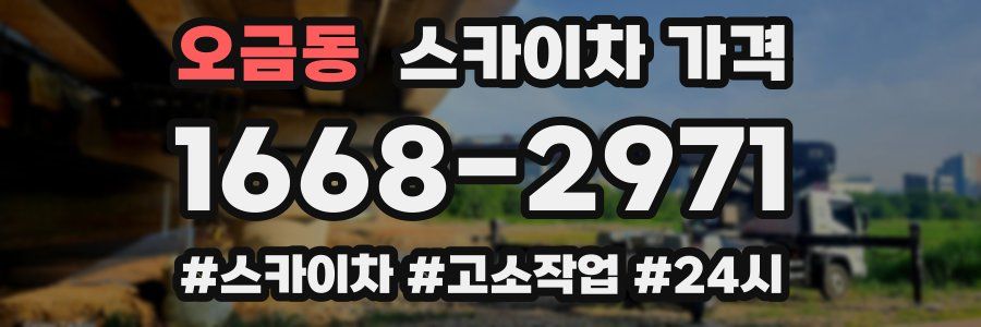 오금동 스카이차 가격