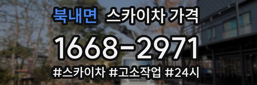 북내면 스카이차 가격