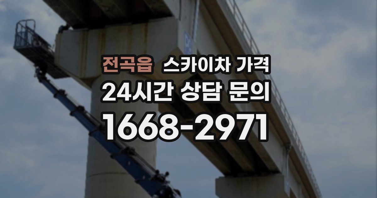 전곡읍 스카이차 가격
