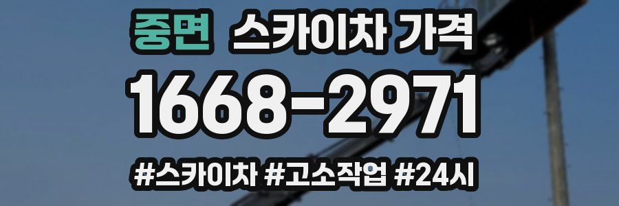 중면 스카이차 가격