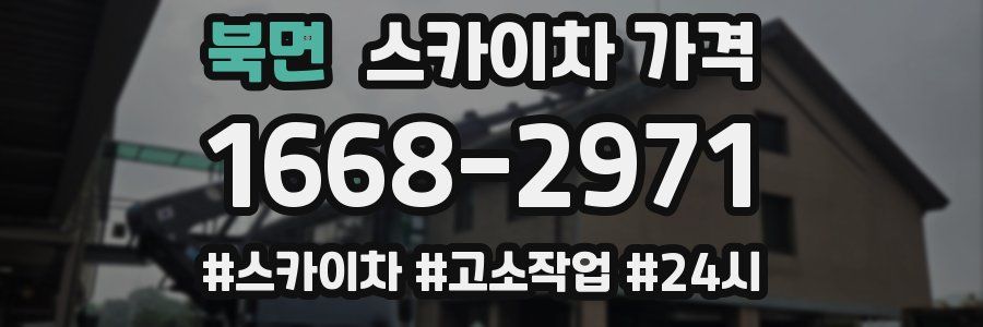 북면 스카이차 가격