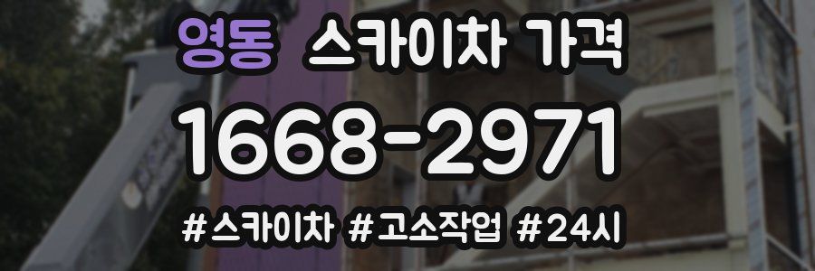 영동 스카이차 가격