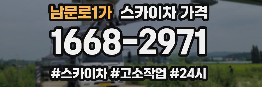 남문로1가 스카이차 가격