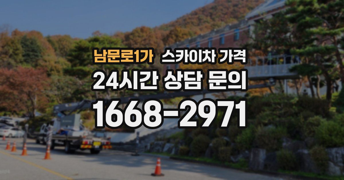 남문로1가 스카이차 가격