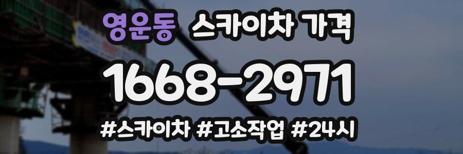 영운동 스카이차 가격