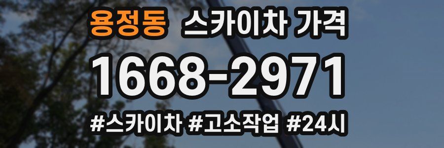 용정동 스카이차 가격