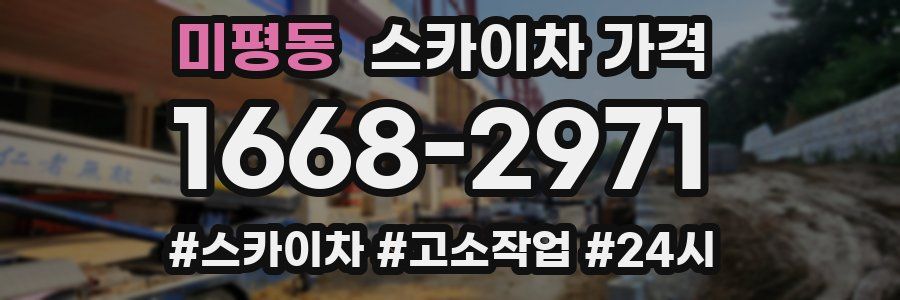 미평동 스카이차 가격