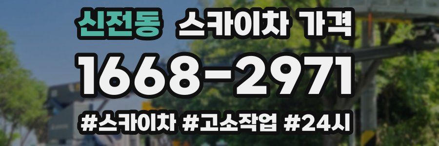 신전동 스카이차 가격