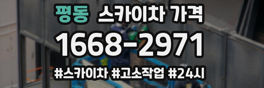 평동 스카이차 가격