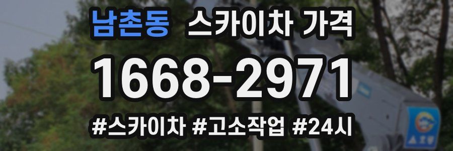 남촌동 스카이차 가격