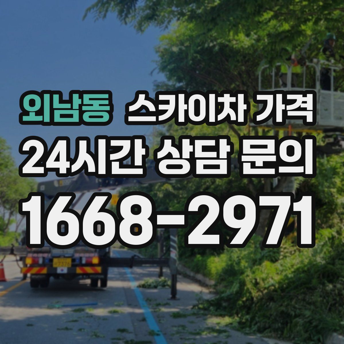 외남동 스카이차 가격