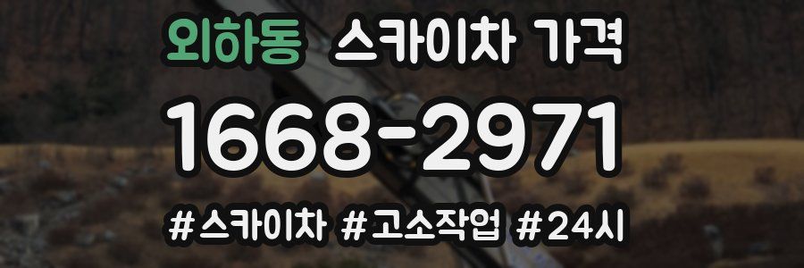 외하동 스카이차 가격