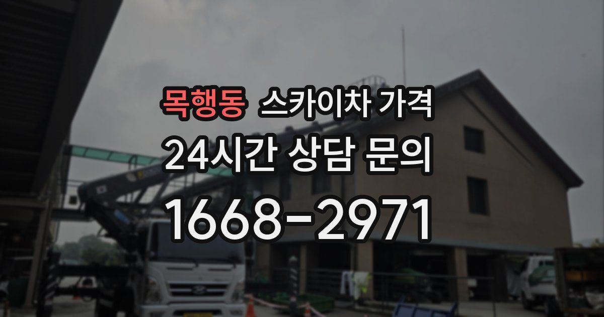 목행동 스카이차 가격