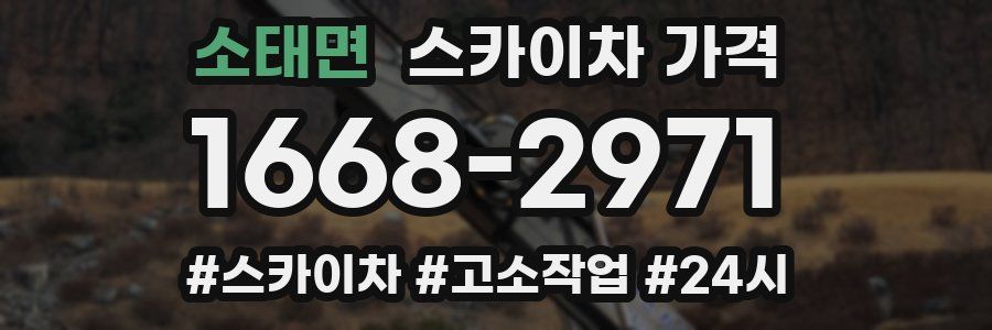 소태면 스카이차 가격