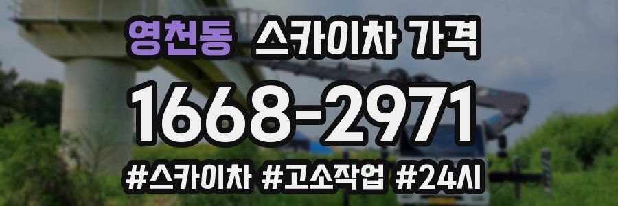 영천동 스카이차 가격