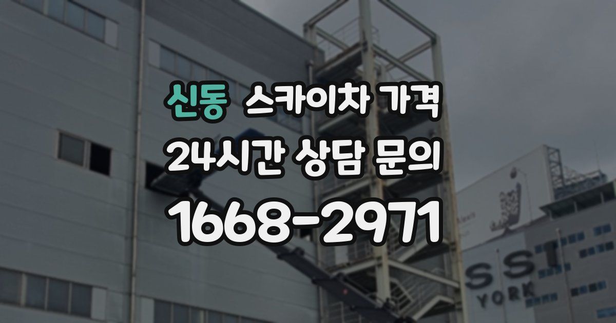 신동 스카이차 가격