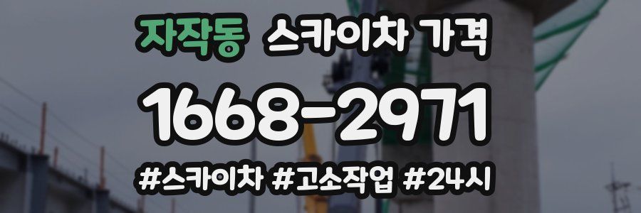 자작동 스카이차 가격
