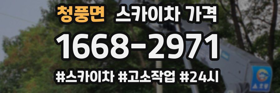 청풍면 스카이차 가격