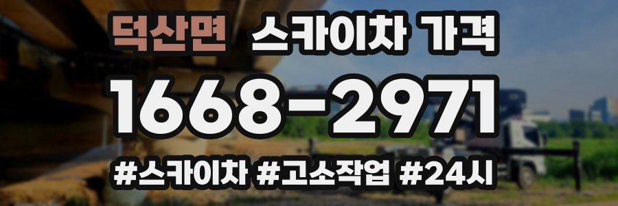 덕산면 스카이차 가격