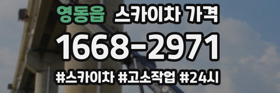 영동읍 스카이차 가격