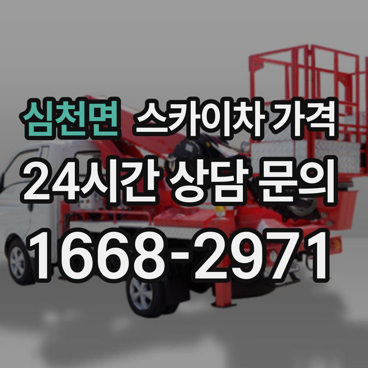 심천면 스카이차 가격