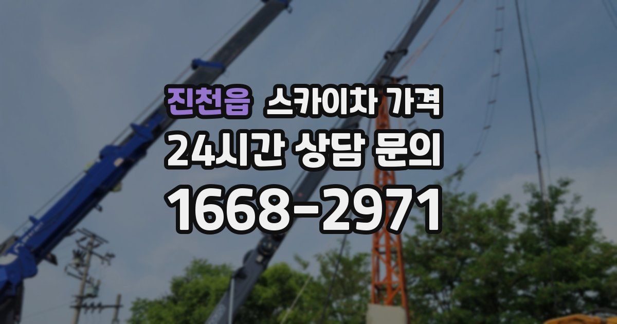 진천읍 스카이차 가격