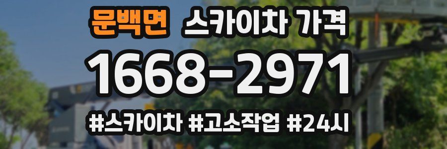 문백면 스카이차 가격