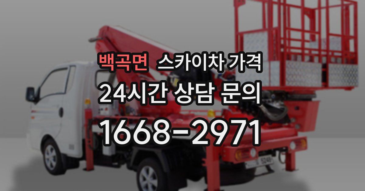 백곡면 스카이차 가격