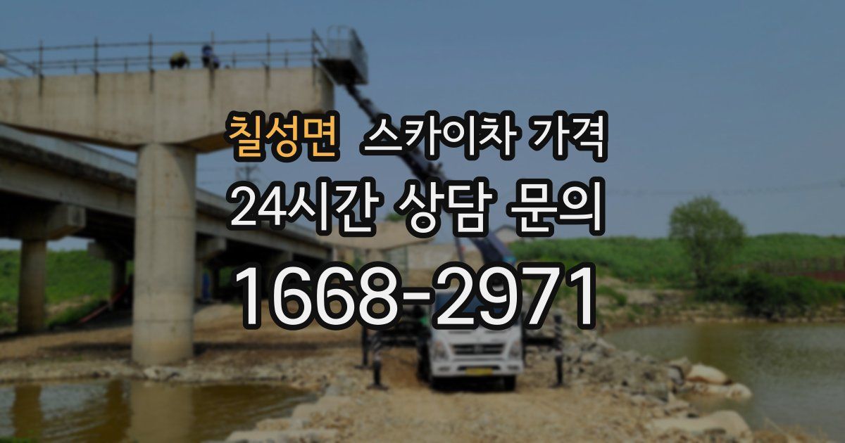 칠성면 스카이차 가격