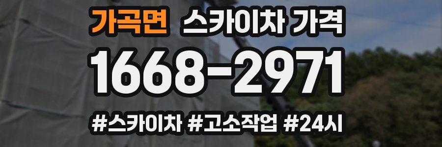 가곡면 스카이차 가격